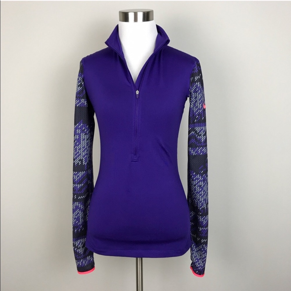 Nike Nordic Pullover Half Zip Workout Top Zip-Up